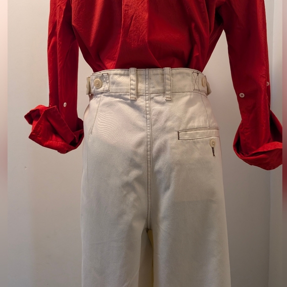 Madewell Button-Tab Wide-Leg Pants - Size 14 - Picture 5 of 14